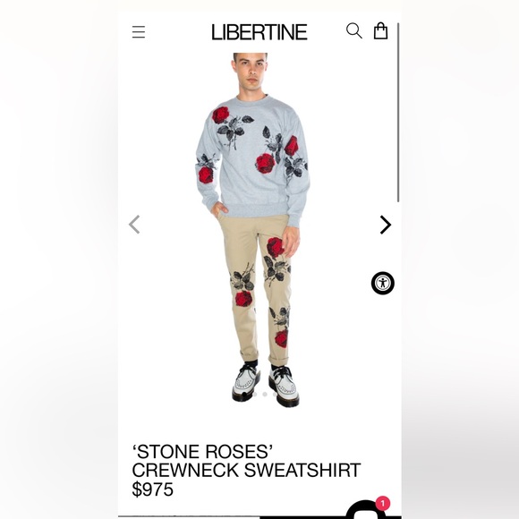 STONE ROSES’ CREWNECK SWEATSHIRT LIBERTINE - Picture 9 of 11
